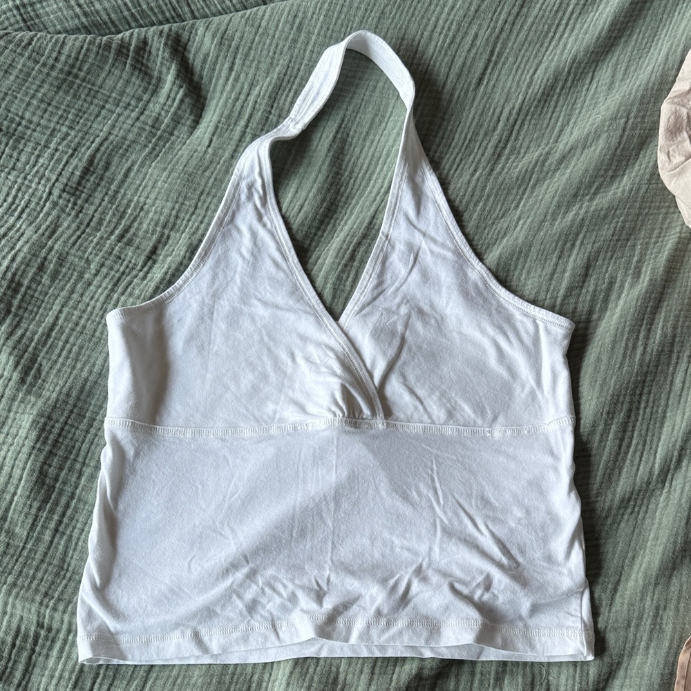 Pilco White Halter Top